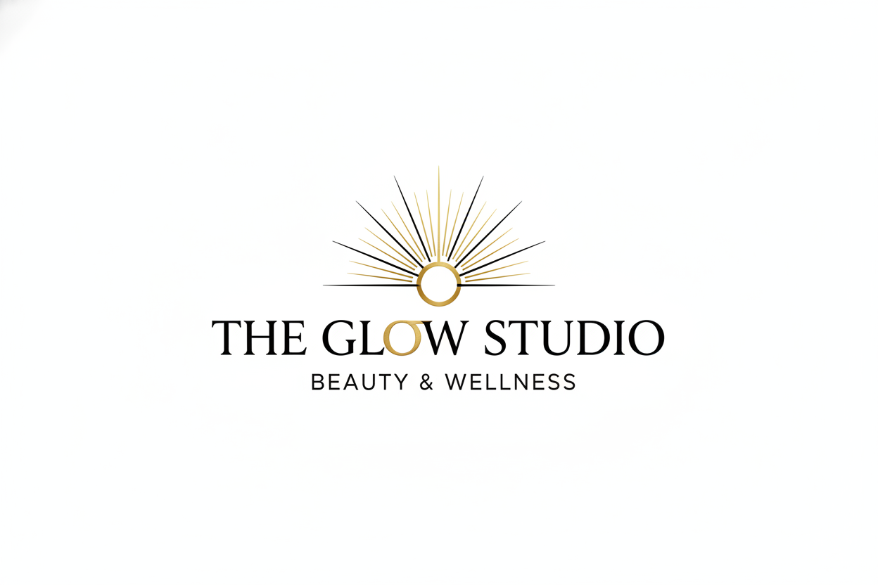 The Glow Studio Modern Luxury Logo